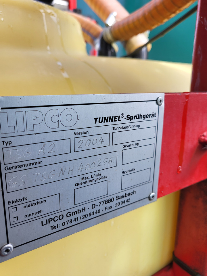 Навесна пръскачка LiPCO T5G A2 Tunelspritze opryskiwacz tunelowy: снимка 10 Навесна пръскачка LiPCO T5G A2 Tunelspritze opryskiwacz tunelowy: снимка 10