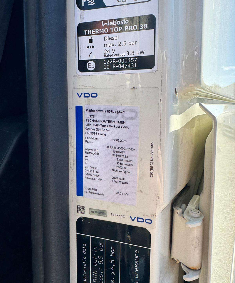 DAF XF480 SSC Retarda - Шаси кабина: снимка 4 DAF XF480 SSC Retarda - Шаси кабина: снимка 4
