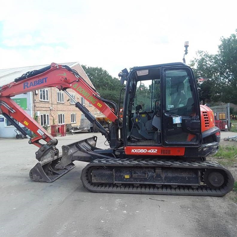 Kubota KX080-4a2 - Мини багер: снимка 2 Kubota KX080-4a2 - Мини багер: снимка 2