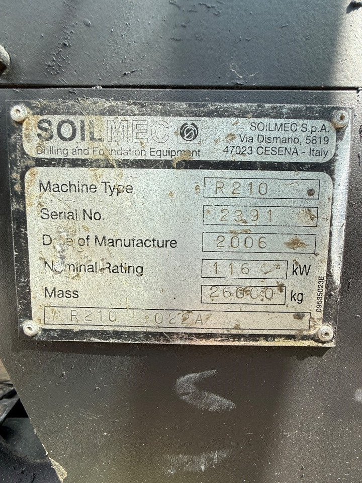 Soilmec R 210 - Машина за набиване: снимка 4 Soilmec R 210 - Машина за набиване: снимка 4