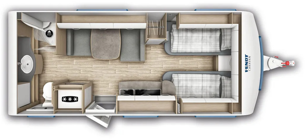 Fendt Bianco Activ 515 SGD Safety- + Shower- Dekopaket - Каравана: снимка 2 Fendt Bianco Activ 515 SGD Safety- + Shower- Dekopaket - Каравана: снимка 2