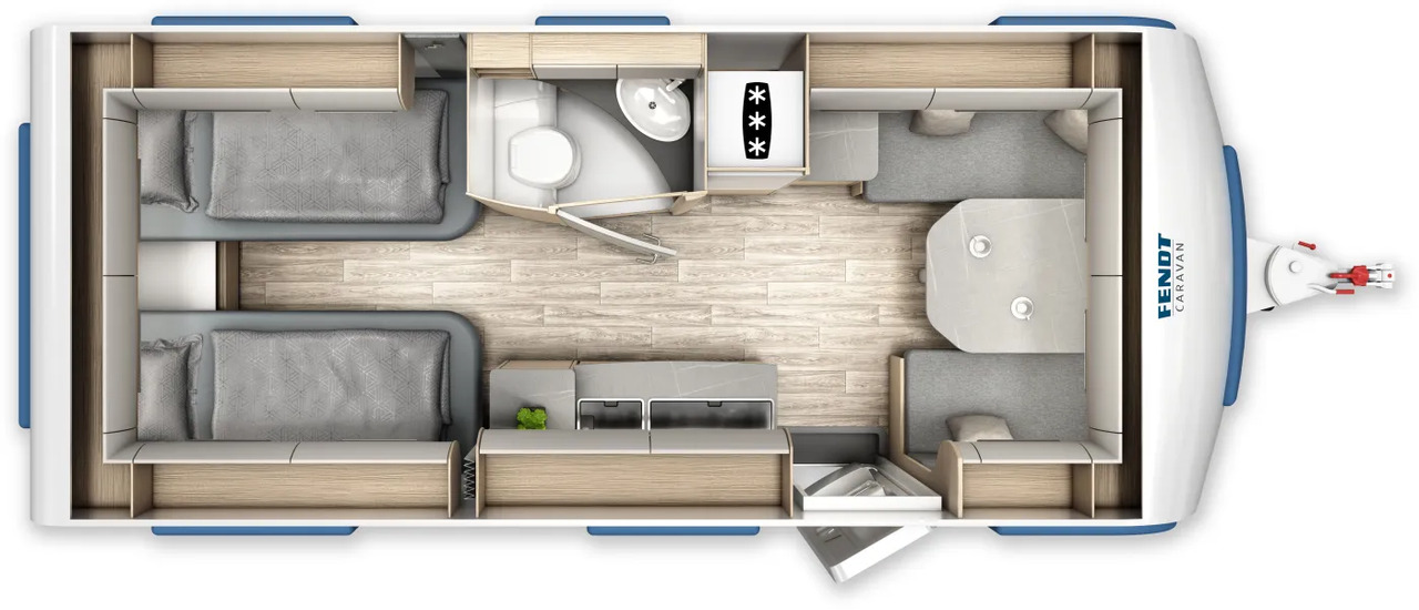 Fendt Bianco Activ 515 SGE Fahrzeug frei konfigurierbar - Каравана: снимка 2 Fendt Bianco Activ 515 SGE Fahrzeug frei konfigurierbar - Каравана: снимка 2