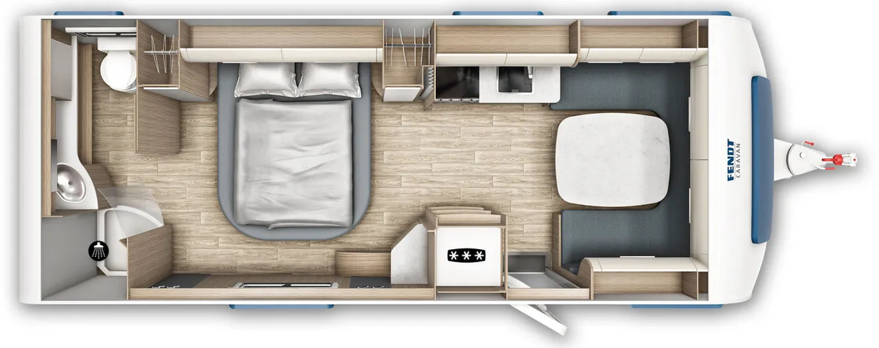 Fendt Tendenza 650 SFD Safety-, Batteri. Fußbodentem - Каравана: снимка 2 Fendt Tendenza 650 SFD Safety-, Batteri. Fußbodentem - Каравана: снимка 2