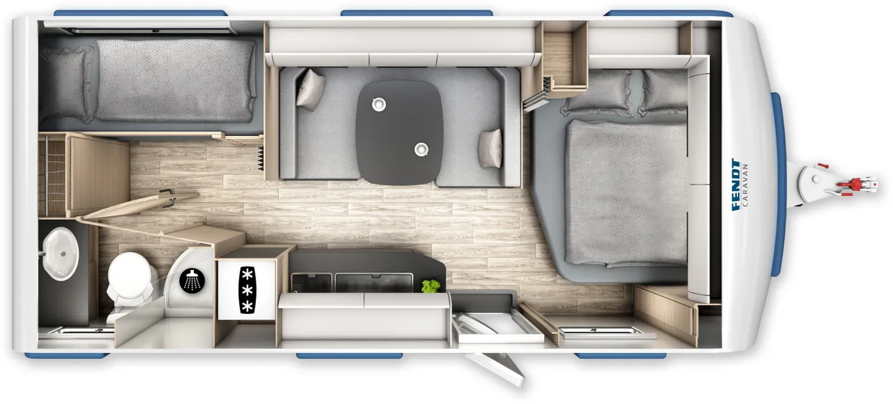 Wohnwagen Fendt Apero Activ 560 SKM neues Modell - Каравана: снимка 2 Wohnwagen Fendt Apero Activ 560 SKM neues Modell - Каравана: снимка 2