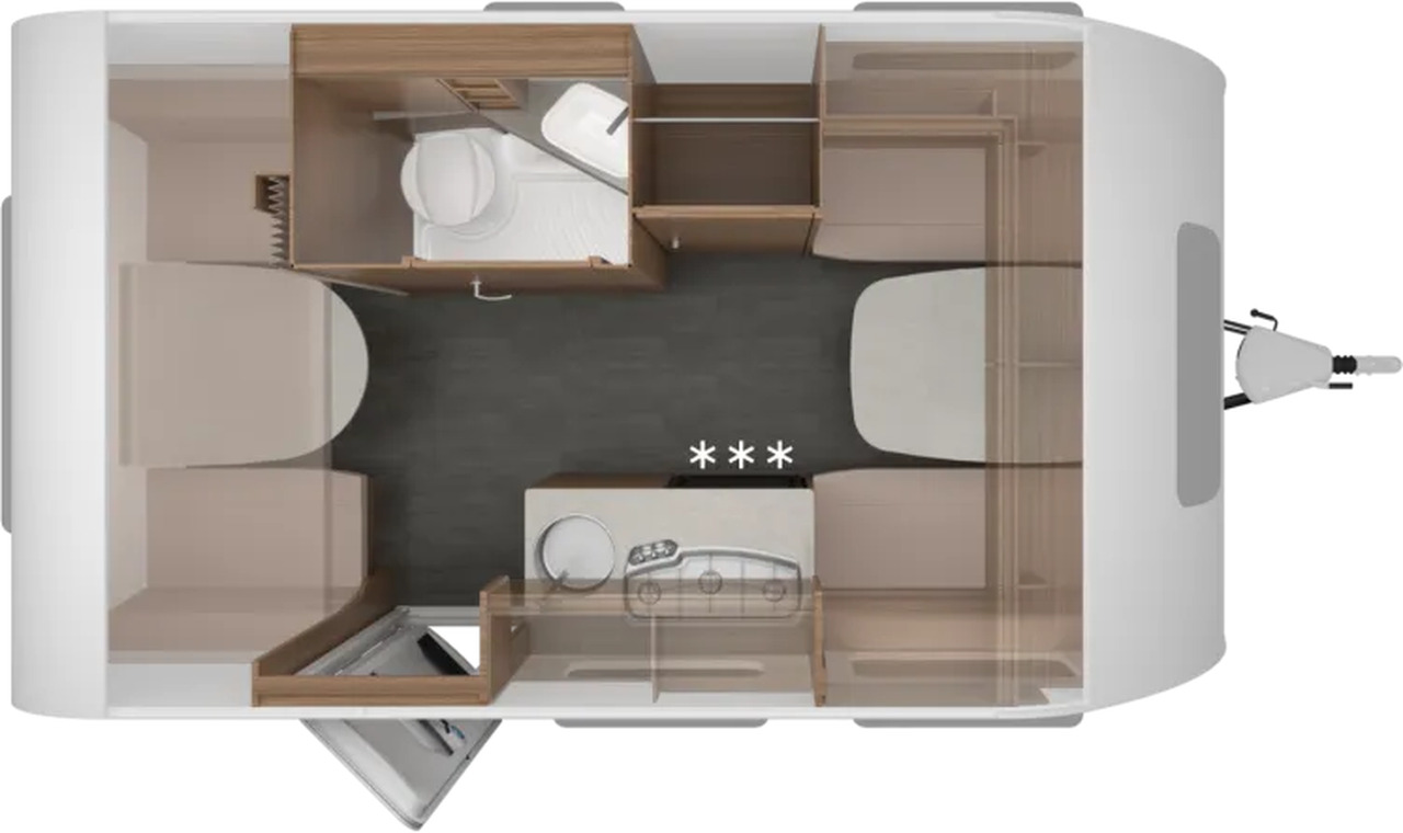 Wohnwagen Knaus Sport 400 LK - Каравана: снимка 2 Wohnwagen Knaus Sport 400 LK - Каравана: снимка 2