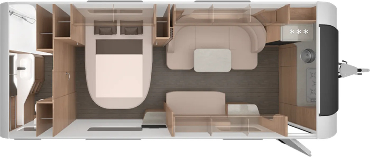 Wohnwagen Knaus Südwind 650 PXB 60 YEARS - Каравана: снимка 2 Wohnwagen Knaus Südwind 650 PXB 60 YEARS - Каравана: снимка 2