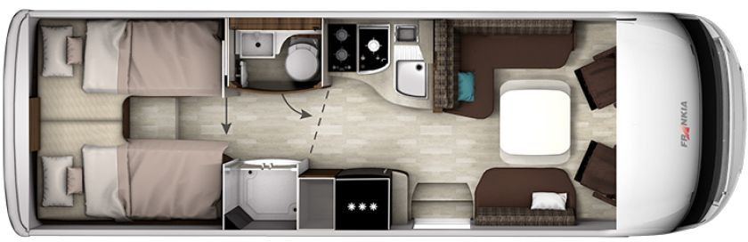 Frankia Titan I 790 GD Solar Klima Keramikv SOG ... - Интегриран кемпер: снимка 2 Frankia Titan I 790 GD Solar Klima Keramikv SOG ... - Интегриран кемпер: снимка 2