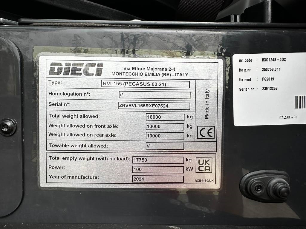 Dieci Pegasus 60.21 - Телескопичен товарач: снимка 4 Dieci Pegasus 60.21 - Телескопичен товарач: снимка 4