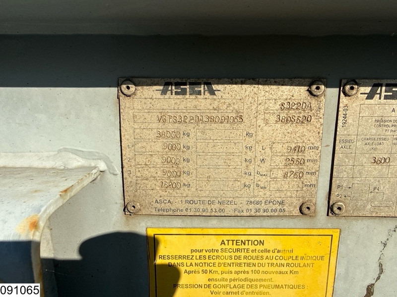 ASCA Chassis 10 / 20 / 30 ft, ADR - Контейнеровоз/ Сменна каросерия полуремарке: снимка 4 ASCA Chassis 10 / 20 / 30 ft, ADR - Контейнеровоз/ Сменна каросерия полуремарке: снимка 4