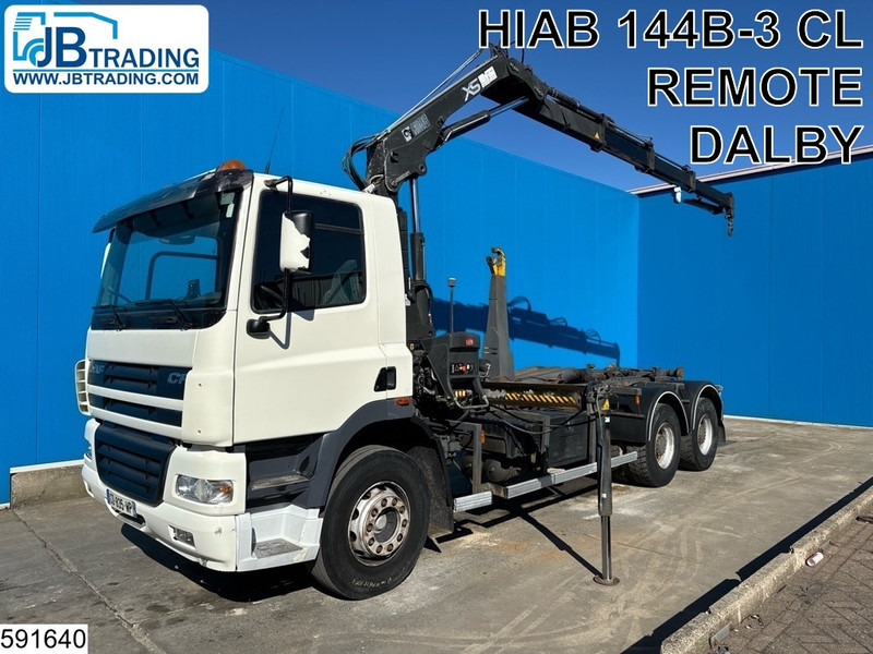 DAF CF 380 6X4, EURO 3, Manual, Steel, HIAB, DALBY - Мултилифт с кука камион, Камион с кран: снимка 1 DAF CF 380 6X4, EURO 3, Manual, Steel, HIAB, DALBY - Мултилифт с кука камион, Камион с кран: снимка 1