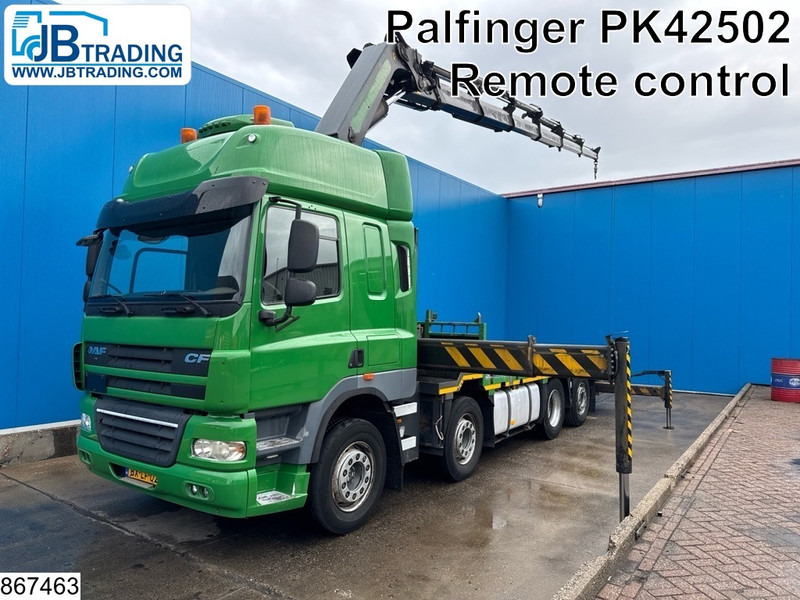 DAF CF 410 8x2, EURO 5, Palfinger, Remote, Retarder - Бордови камион, Камион с кран: снимка 1 DAF CF 410 8x2, EURO 5, Palfinger, Remote, Retarder - Бордови камион, Камион с кран: снимка 1