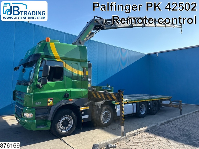 DAF CF 410 8x2, EURO 5, Palfinger, Steerling, Remote,Retarder - Бордови камион, Камион с кран: снимка 1 DAF CF 410 8x2, EURO 5, Palfinger, Steerling, Remote,Retarder - Бордови камион, Камион с кран: снимка 1