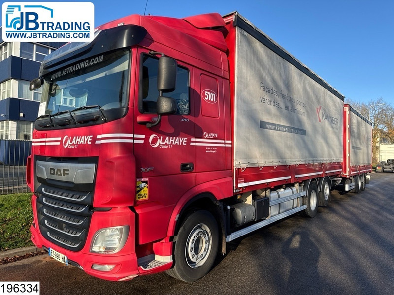 DAF XF 480 6x2, EURO 6, Combi, Dhollandia, 110 m3 - Камион с брезент: снимка 1 DAF XF 480 6x2, EURO 6, Combi, Dhollandia, 110 m3 - Камион с брезент: снимка 1