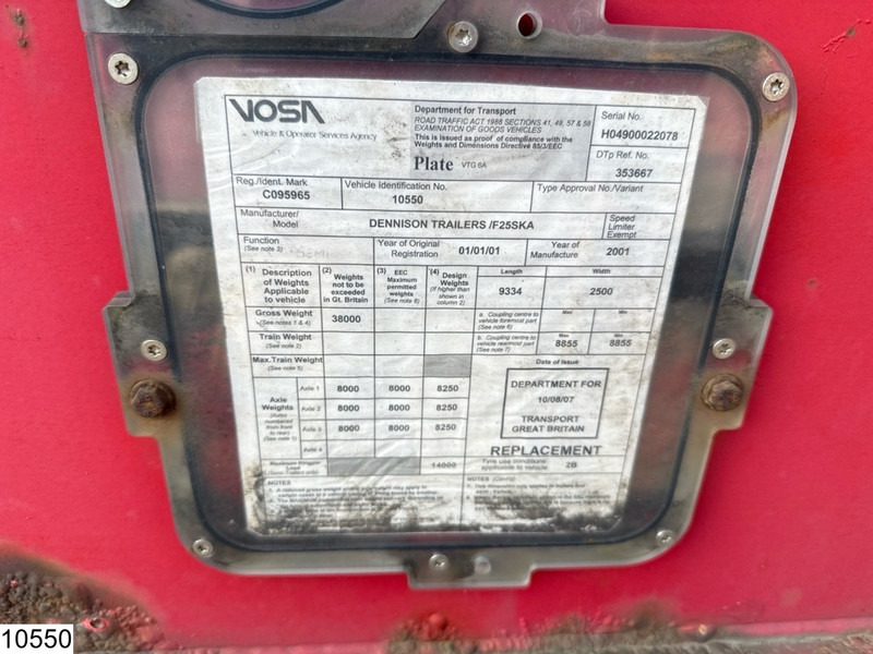 Контейнеровоз/ Сменна каросерия полуремарке Dennison Container 20 - 30 - 40FT: снимка 9