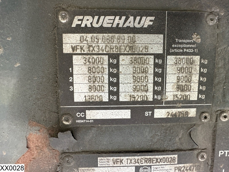 Fruehauf Tautliner - Брезентово полуремарке: снимка 4 Fruehauf Tautliner - Брезентово полуремарке: снимка 4