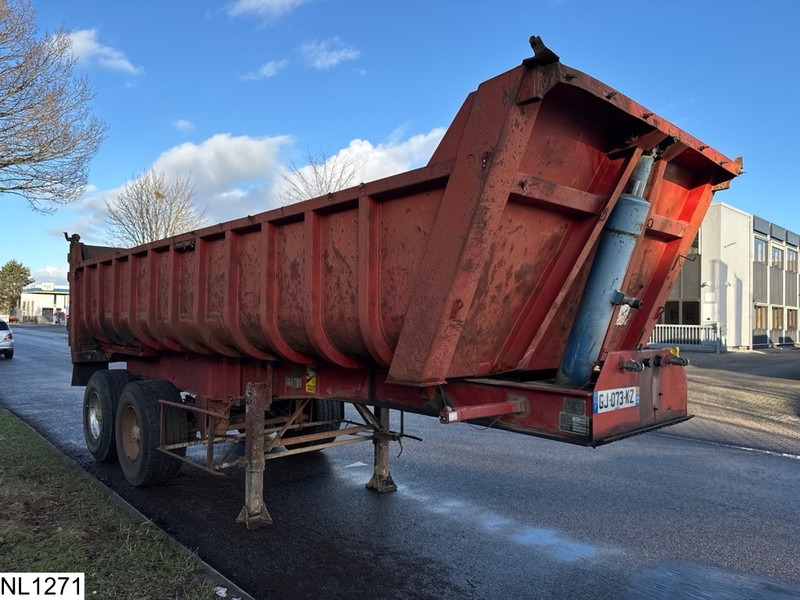 Самосвал полуремарке Fruehauf kipper 17 M3, Steel Suspension: снимка 8