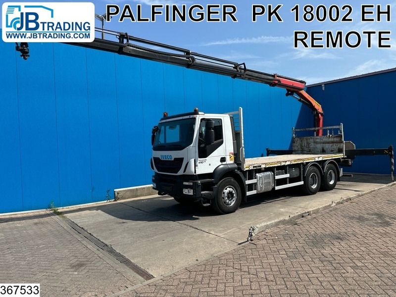 Iveco Trakker 410 6X4, EURO 6, Steel suspension, Retarder - Бордови камион, Камион с кран: снимка 1 Iveco Trakker 410 6X4, EURO 6, Steel suspension, Retarder - Бордови камион, Камион с кран: снимка 1