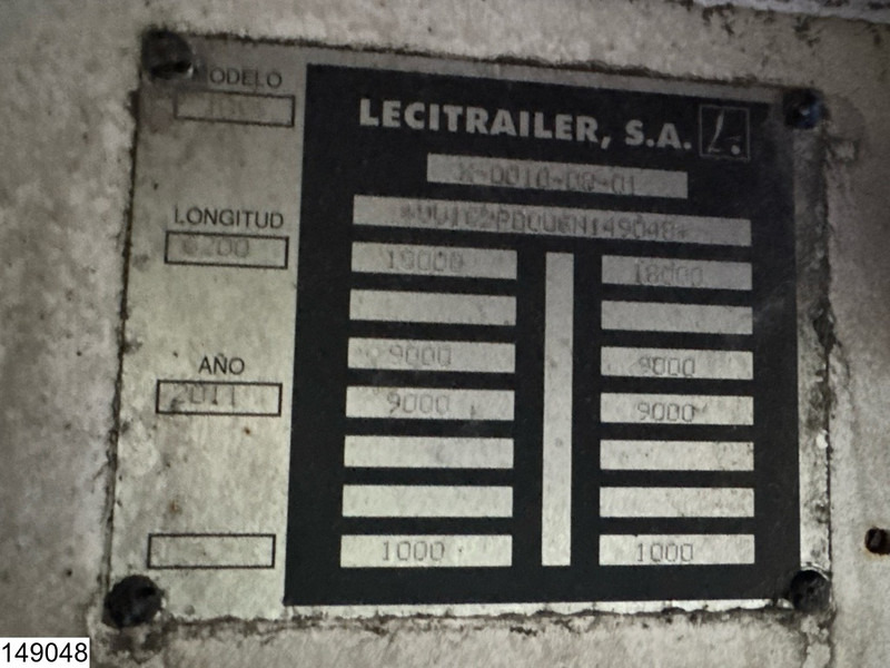 Lecitrailer Middenas - Бордово ремарке/ Платформа: снимка 4 Lecitrailer Middenas - Бордово ремарке/ Платформа: снимка 4