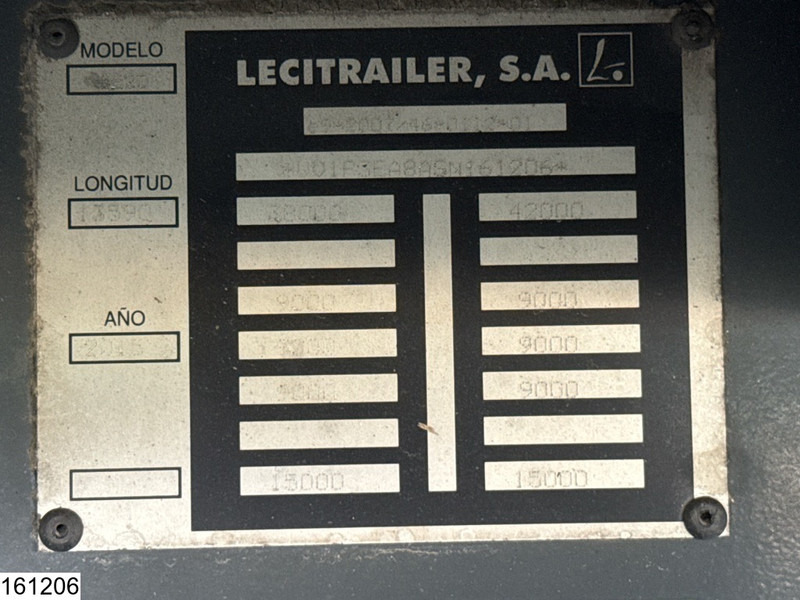 Lecitrailer gesloten bak Dhollandia - Затворена каросерия полуремарке: снимка 4 Lecitrailer gesloten bak Dhollandia - Затворена каросерия полуремарке: снимка 4