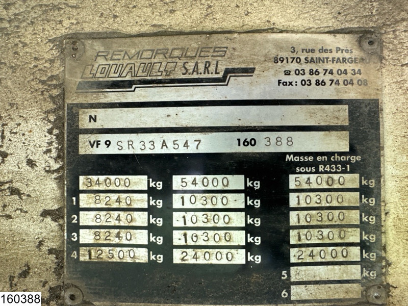 Louault Lowbed 34,000 kg, Steering axle, Hydraulic, Winch - Нискорамна площадка полуремарке: снимка 4 Louault Lowbed 34,000 kg, Steering axle, Hydraulic, Winch - Нискорамна площадка полуремарке: снимка 4