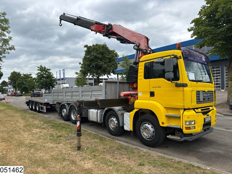 MAN TGA 35 400 8x2, Handgeschakeld, Fassi, Remote, Combi - Бордови камион, Камион с кран: снимка 2 MAN TGA 35 400 8x2, Handgeschakeld, Fassi, Remote, Combi - Бордови камион, Камион с кран: снимка 2