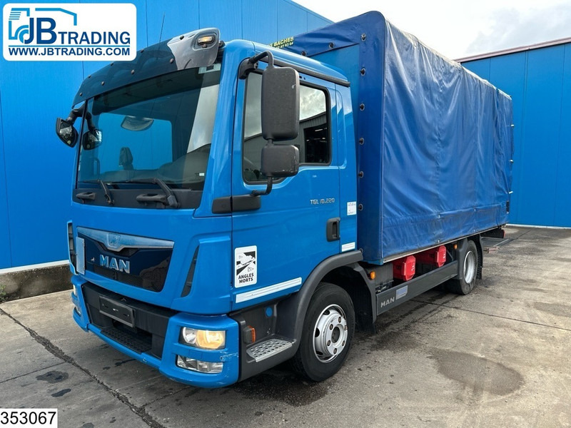 MAN TGL 10 220 EURO 6 - Камион с брезент: снимка 1 MAN TGL 10 220 EURO 6 - Камион с брезент: снимка 1