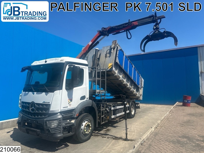 Mercedes-Benz Arocs 1833 EURO 6, Kipper, Palfinger - Самосвал камион, Камион с кран: снимка 1 Mercedes-Benz Arocs 1833 EURO 6, Kipper, Palfinger - Самосвал камион, Камион с кран: снимка 1