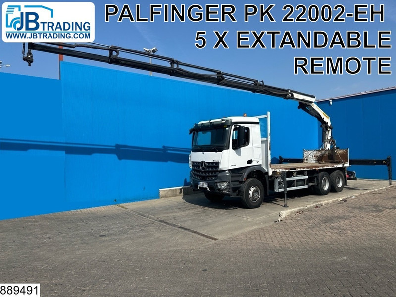 Mercedes-Benz Arocs 2636 6X4, EURO 6, Steel suspension, Palfinger - Бордови камион, Камион с кран: снимка 1 Mercedes-Benz Arocs 2636 6X4, EURO 6, Steel suspension, Palfinger - Бордови камион, Камион с кран: снимка 1