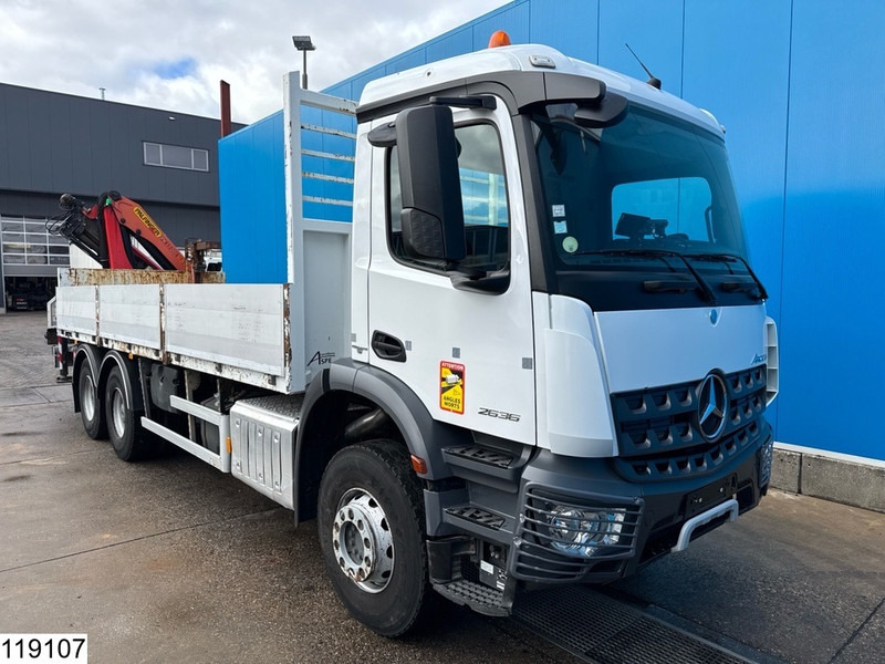 Mercedes-Benz Arocs 2636 6x4, EURO 6, Palfinger, Leaf suspension - Бордови камион, Камион с кран: снимка 3 Mercedes-Benz Arocs 2636 6x4, EURO 6, Palfinger, Leaf suspension - Бордови камион, Камион с кран: снимка 3