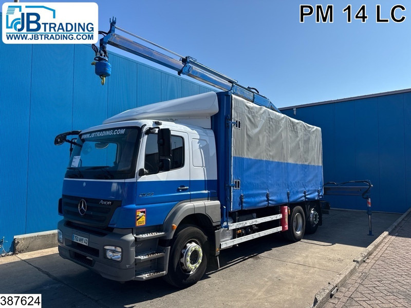 Mercedes-Benz Axor 2533 6X2, PM, Remote - Бордови камион, Камион с кран: снимка 1 Mercedes-Benz Axor 2533 6X2, PM, Remote - Бордови камион, Камион с кран: снимка 1