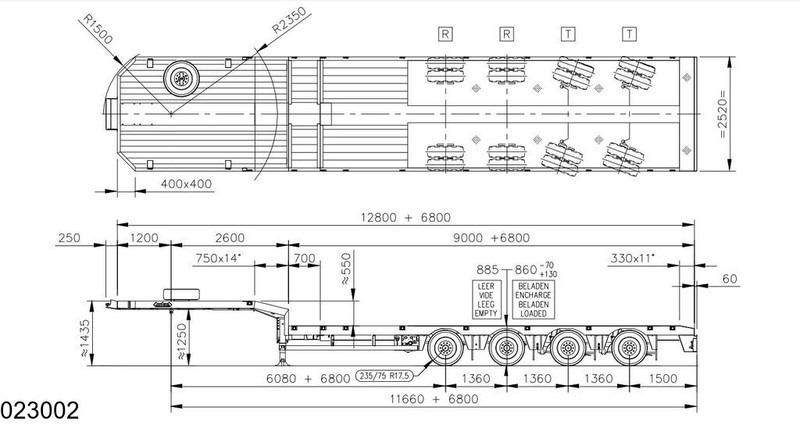 Nooteboom Lowbed 19.60 mtr 72500 KG - Нискорамна площадка полуремарке: снимка 2 Nooteboom Lowbed 19.60 mtr 72500 KG - Нискорамна площадка полуремарке: снимка 2