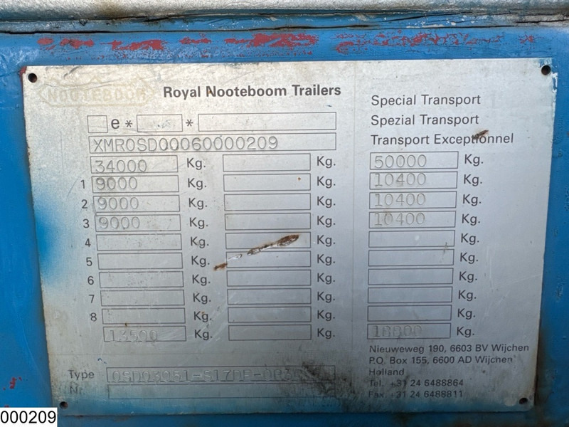 Nooteboom Lowbed 34.000Kg, Steering axle - Нискорамна площадка полуремарке: снимка 5 Nooteboom Lowbed 34.000Kg, Steering axle - Нискорамна площадка полуремарке: снимка 5