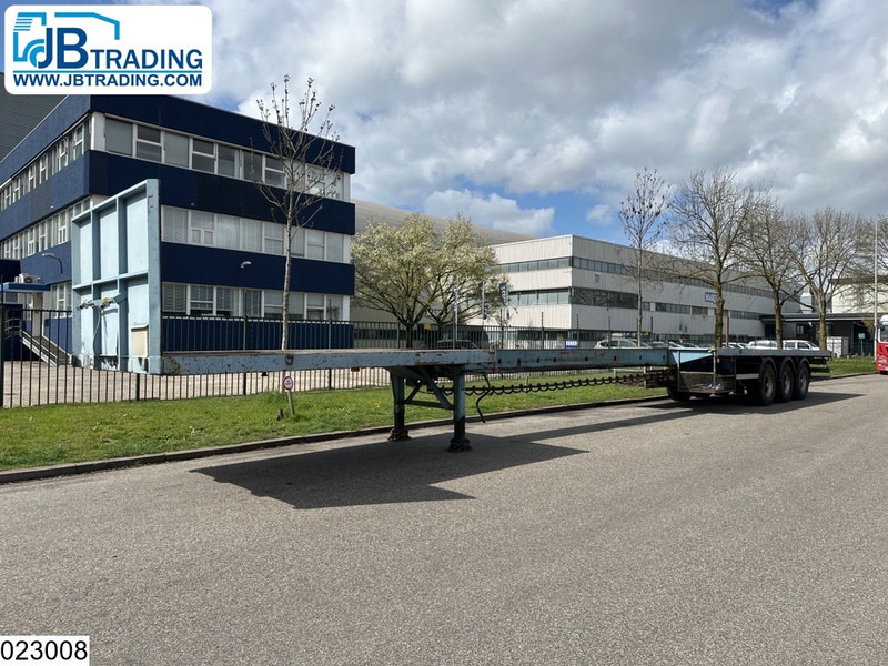 Nooteboom open laadbak 42000 KG, 7,15 mtr extendable - Бордово полуремарке/ Платформа: снимка 1 Nooteboom open laadbak 42000 KG, 7,15 mtr extendable - Бордово полуремарке/ Платформа: снимка 1