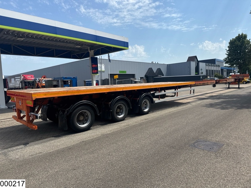 Бордово полуремарке/ Платформа Nooteboom open laadbak 55000 KG, 34.85 m, 2 X Extandable: снимка 9