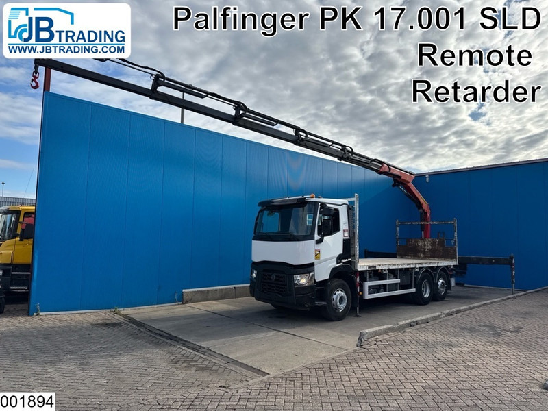 Renault C 430 6x2, EURO 6, Retarder, Palfinger, Remote, Steering - Бордови камион, Камион с кран: снимка 1 Renault C 430 6x2, EURO 6, Retarder, Palfinger, Remote, Steering - Бордови камион, Камион с кран: снимка 1