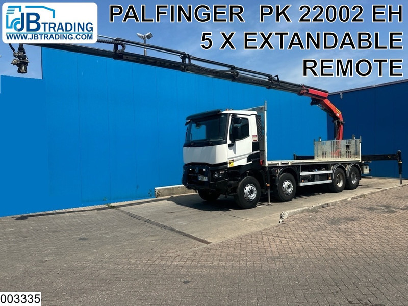 Renault C 430 8X4, EURO 6, Steel suspension, Palfinger - Бордови камион, Камион с кран: снимка 1 Renault C 430 8X4, EURO 6, Steel suspension, Palfinger - Бордови камион, Камион с кран: снимка 1