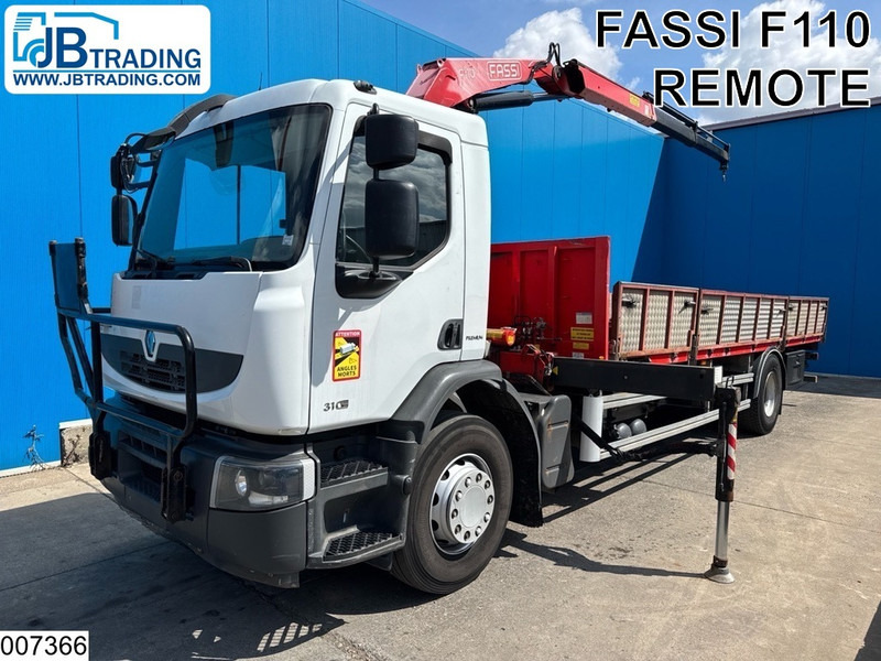 Renault Premium 310 Dxi EURO 5, Retarder, Fassi, Remote - Бордови камион, Камион с кран: снимка 1 Renault Premium 310 Dxi EURO 5, Retarder, Fassi, Remote - Бордови камион, Камион с кран: снимка 1