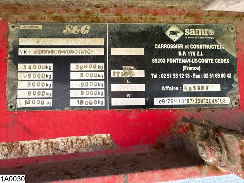 Samro Walking floor - С плъзгащ под полуремарке: снимка 4 Samro Walking floor - С плъзгащ под полуремарке: снимка 4