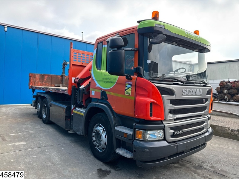 Scania P 340 6x2, CNG, Retarder, Palfinger, Remote - Самосвал камион, Камион с кран: снимка 3 Scania P 340 6x2, CNG, Retarder, Palfinger, Remote - Самосвал камион, Камион с кран: снимка 3