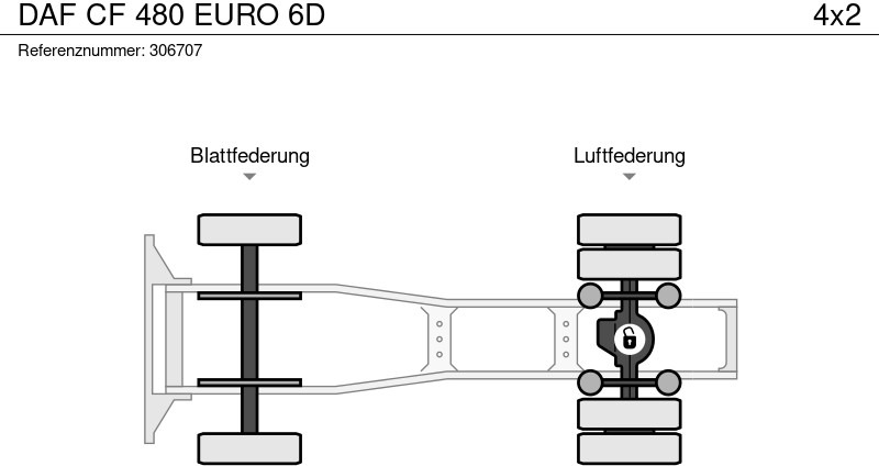 Влекач DAF CF 480 EURO 6D: снимка 13
