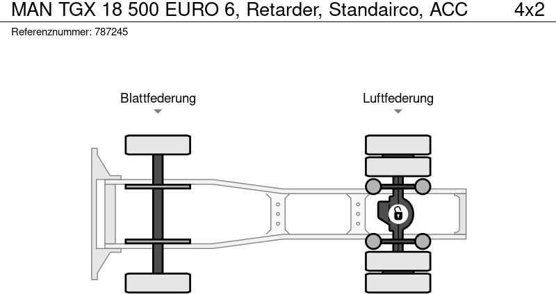 Влекач MAN TGX 18 500 EURO 6, Retarder, Standairco, ACC: снимка 13