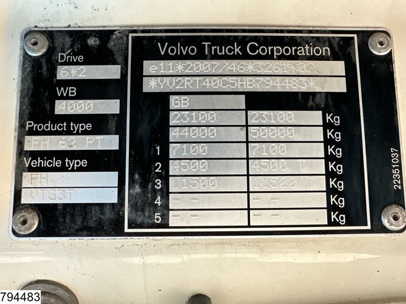 Влекач Volvo FH 500 6x2, EURO 6, RHD, PTO: снимка 7