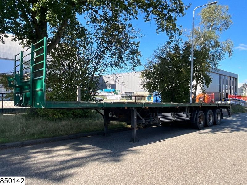 Бордово полуремарке/ Платформа Zwalve open laadbak 41.000 KG: снимка 14