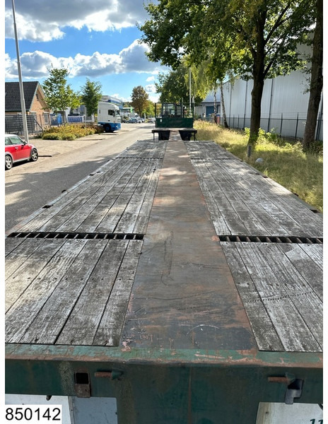 Бордово полуремарке/ Платформа Zwalve open laadbak 41.000 KG: снимка 9