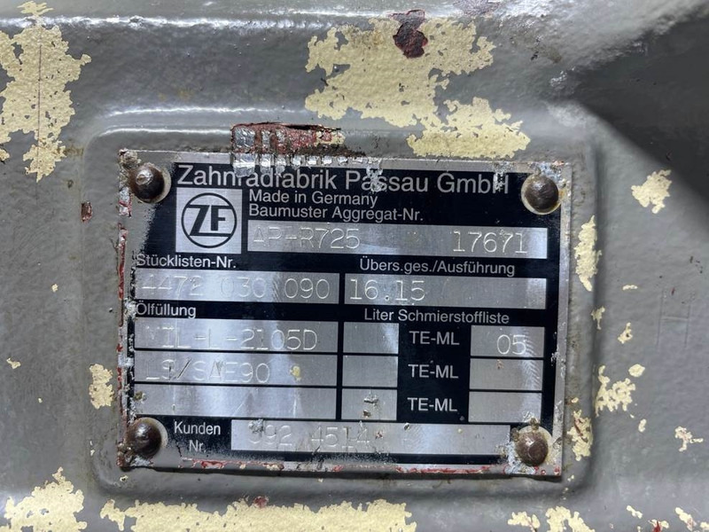 Ос и части за Строителна техника Atlas AR65-ZF AP-R725-4472030090-Axle/Achse/As: снимка 7