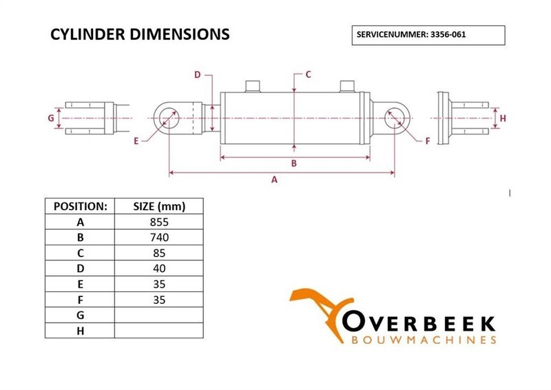 Atlas - Lifting cylinder/Hubzylinder/Hefcilinder - Хидравлика: снимка 4 Atlas - Lifting cylinder/Hubzylinder/Hefcilinder - Хидравлика: снимка 4