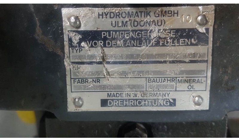 Hydromatik A4V125HW1.0R002A1A - Drive pump/Fahrpumpe/Rijpomp - Хидравлика: снимка 3 Hydromatik A4V125HW1.0R002A1A - Drive pump/Fahrpumpe/Rijpomp - Хидравлика: снимка 3