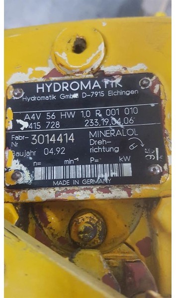Hydromatik A4V56HW1.0R001010 - Drive pump/Fahrpumpe/Rijpomp - Хидравлика: снимка 3 Hydromatik A4V56HW1.0R001010 - Drive pump/Fahrpumpe/Rijpomp - Хидравлика: снимка 3