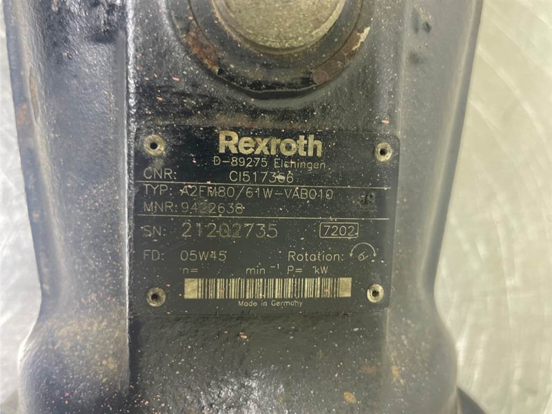 Manitou 160ATJ-Rexroth A2FM80/61W-Drive motor/Fahrmotor - Хидравлика за Строителна техника: снимка 4 Manitou 160ATJ-Rexroth A2FM80/61W-Drive motor/Fahrmotor - Хидравлика за Строителна техника: снимка 4