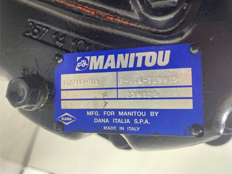 Скоростна кутия за Строителна техника Manitou MT14/ 1840-Spicer Dana 357/353-003-Transmission: снимка 6